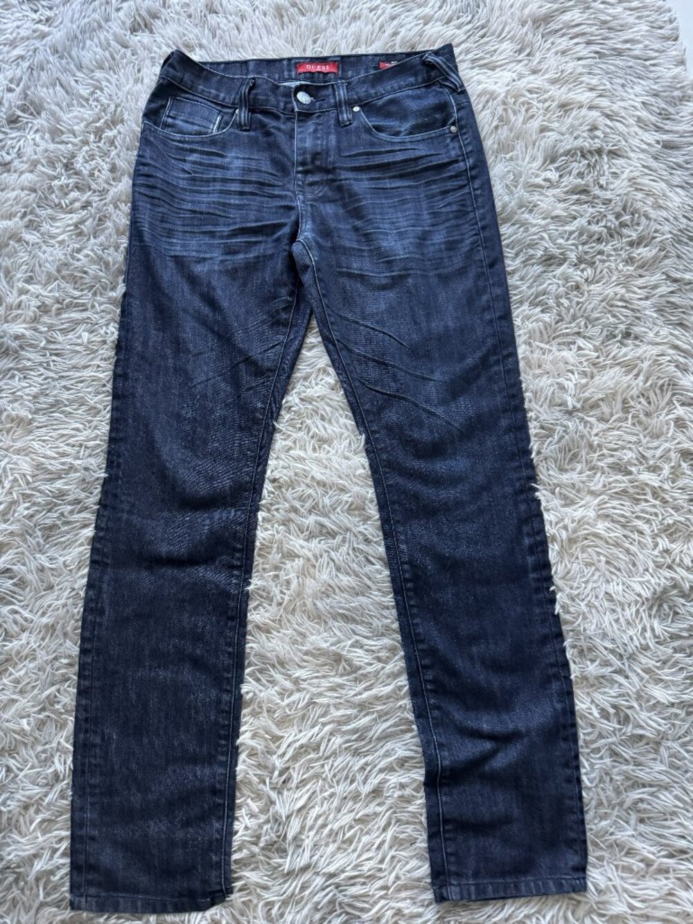 Guess Medium Rise Tapered Slim Jeans